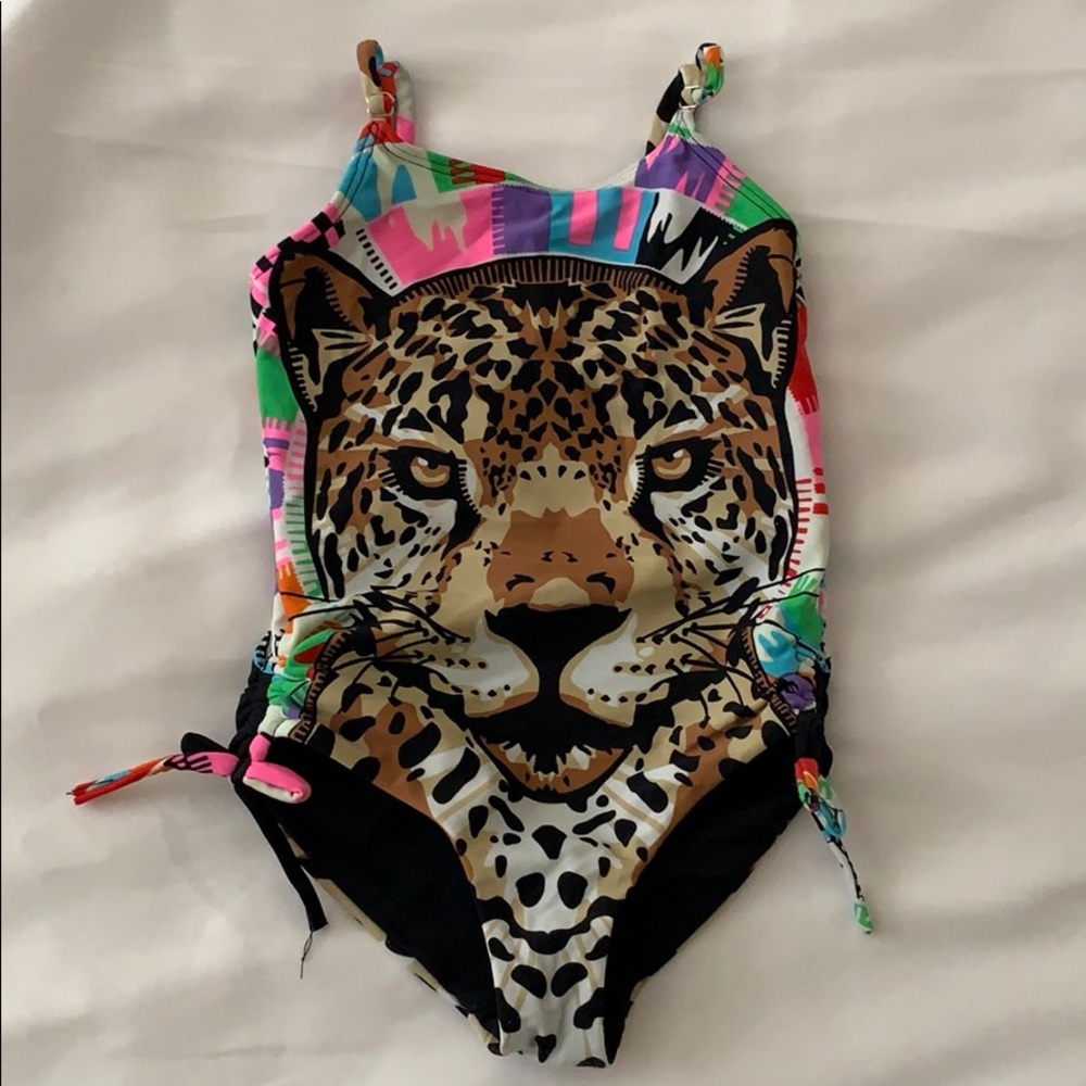 Girls Mara Hoffman leopard swimsuit size 2/3